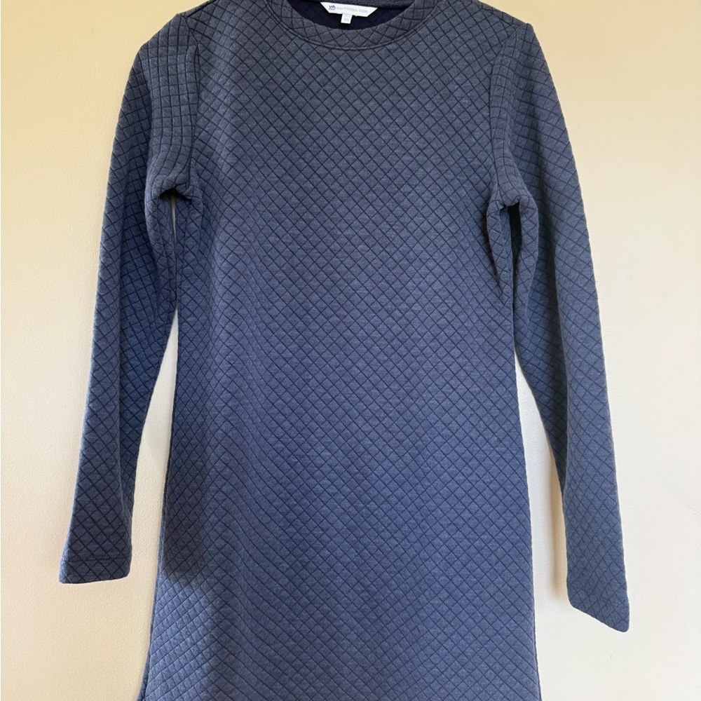 Southern Tide Quilted Long Sleeve Top in Blue